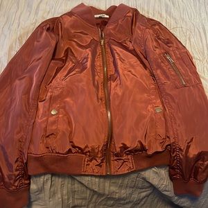 Salmon/Pink bomber jacket